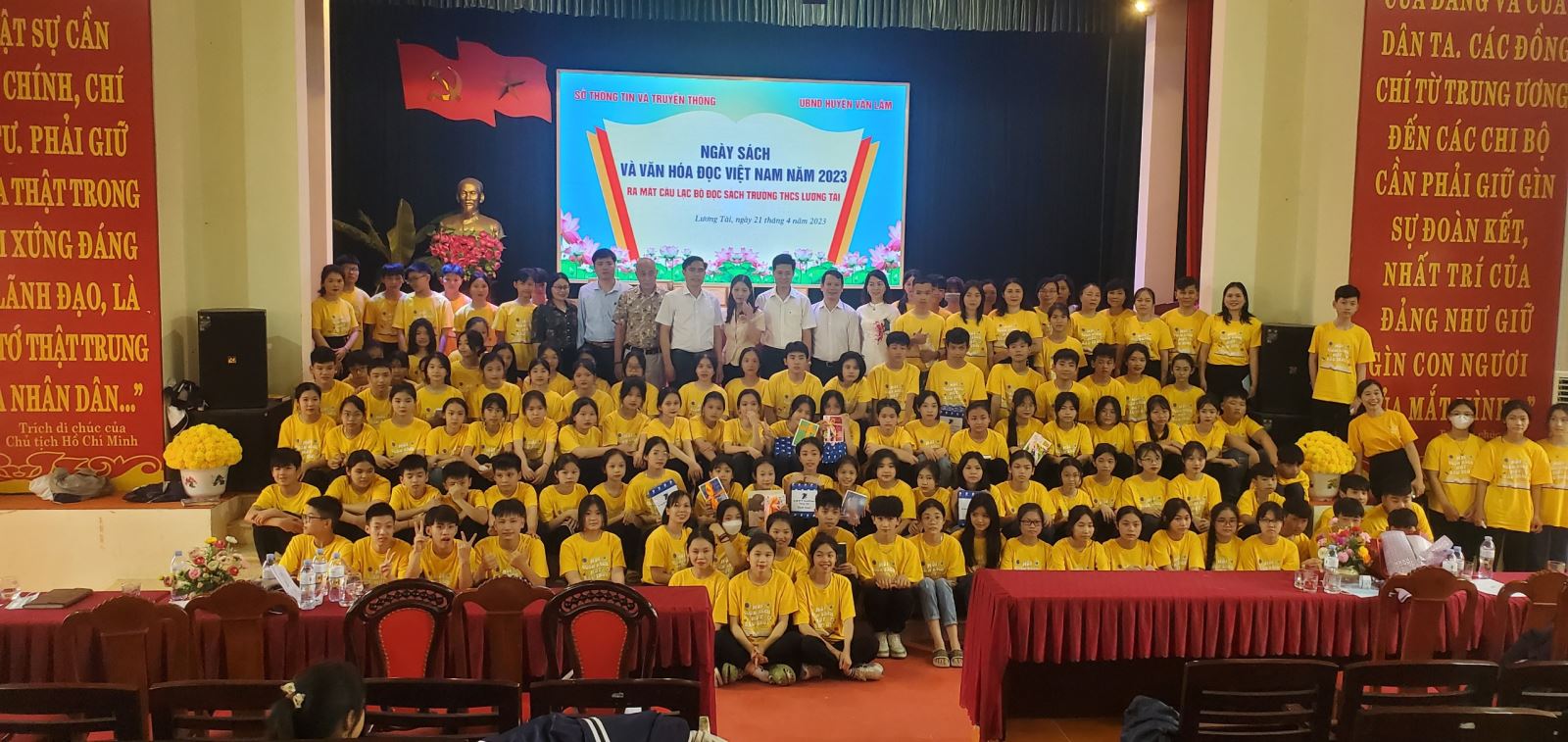 Tổ chức ngày sách Việt Nam 21/4 và ra mắt CLB đọc sách Trường THCS Lương Tài