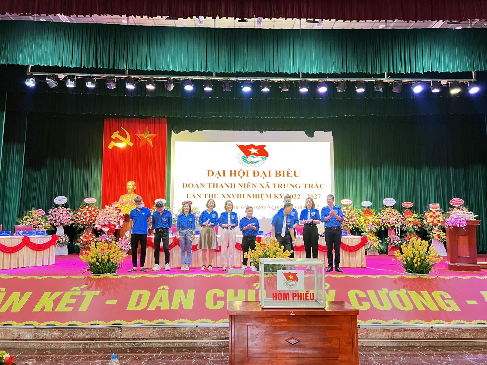 Đại hội đại biểu đoàn TNCS Hồ Chí Minh xã Trưng Trắc, nhiệm kỳ 2022-2027.